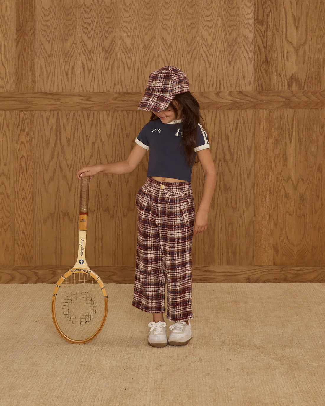Brooklyn Trouser | Burgundy Plaid | Rylee & Cru