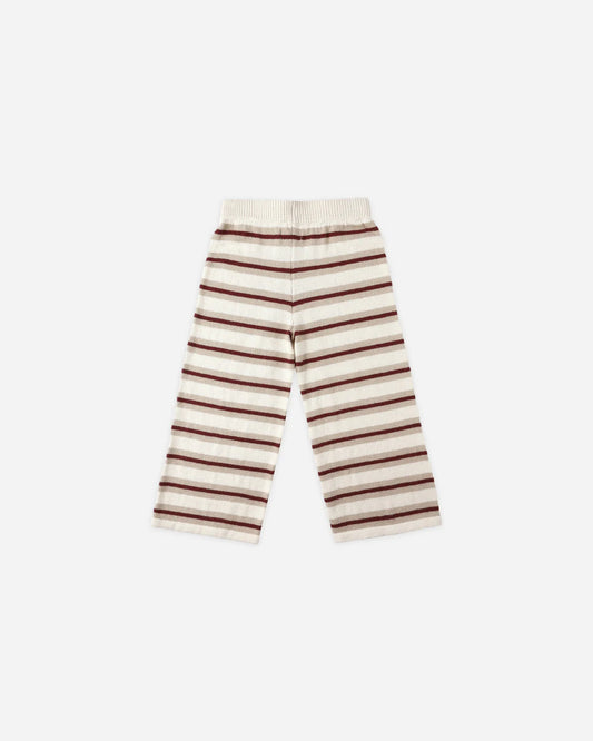 Knit Wide Leg Pant | Autumn Stripe | Rylee & Cru