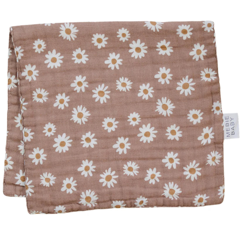 Daisy Dream Muslin Burp Cloth | Mebie Baby