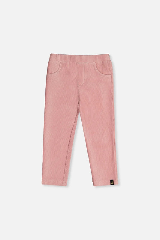 Stretch Velour Treggings Pale Dusty Pink