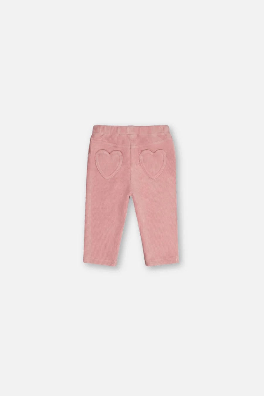 Baby Stretch Velour Treggings | Pale Dusty Pink | Deux Par Deux