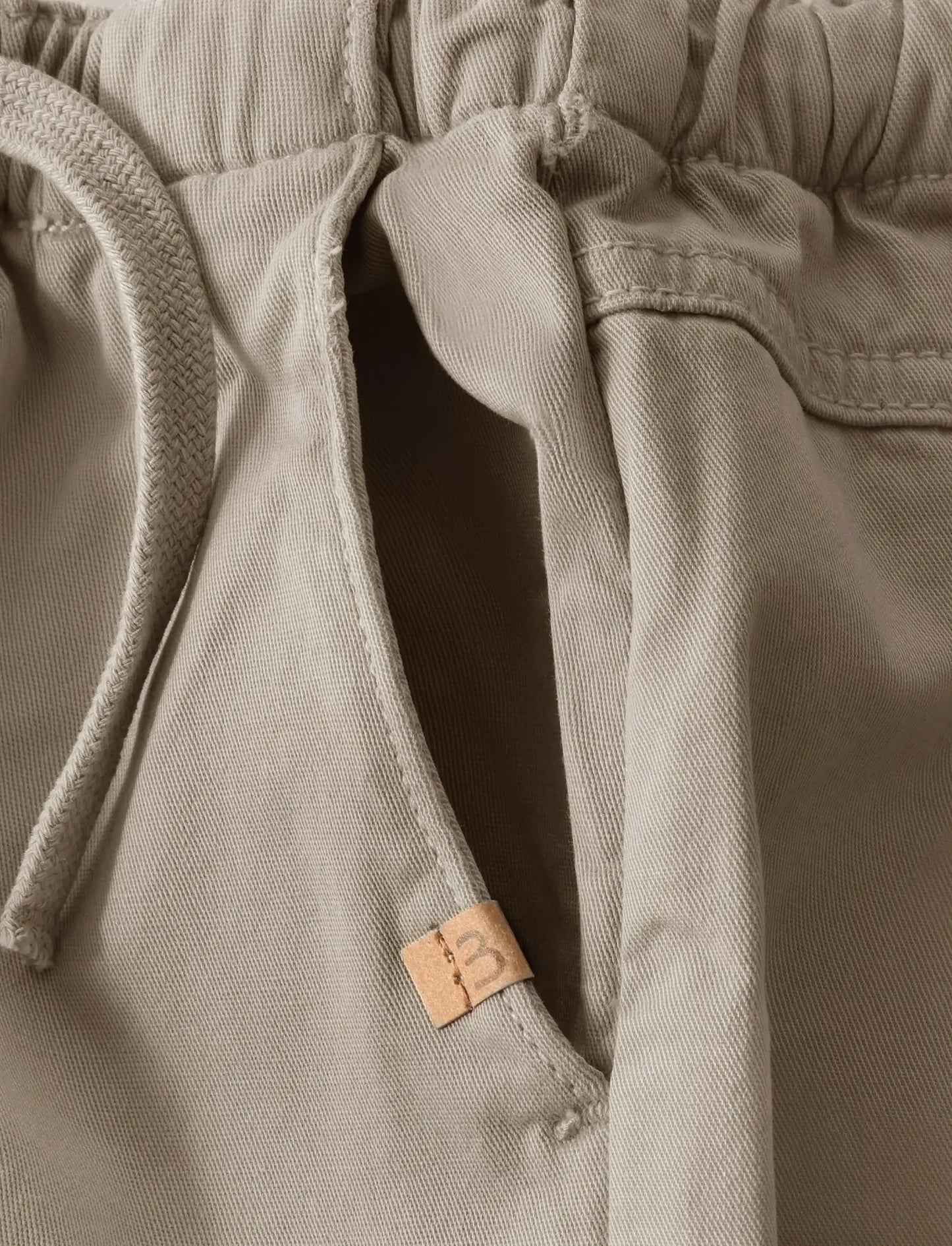 Twill Pants | Beige | Minymo