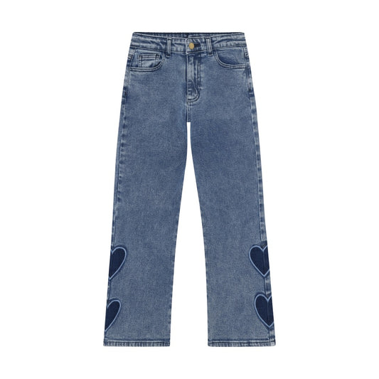 Girl Jeans Wide | Hearts | Minymo