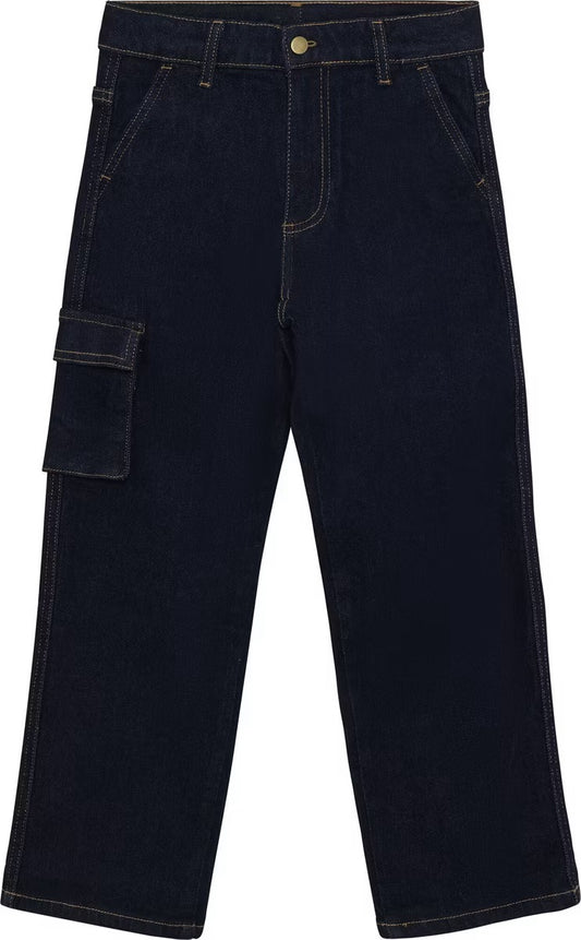 Boys Outdoor Wide Jeans | Dark Denim | Minymo