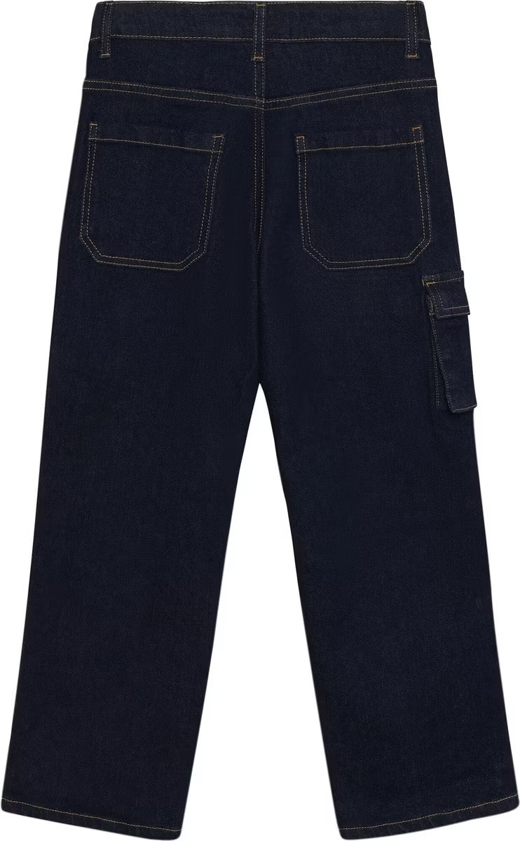 Boys Outdoor Wide Jeans | Dark Denim | Minymo
