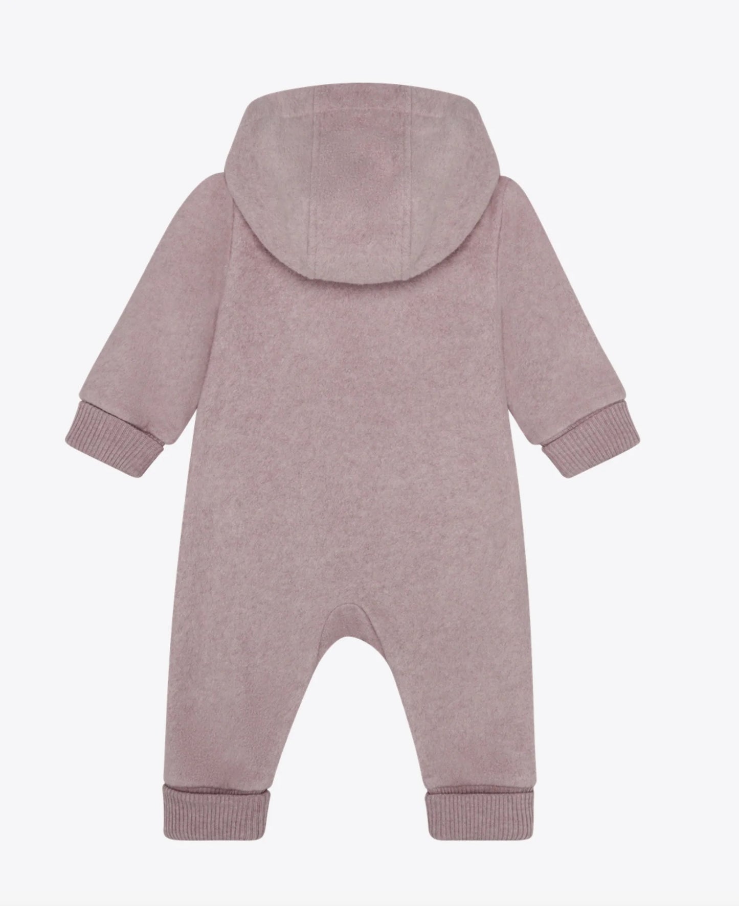 Baby Bear Fleece Jumpsuit | Pink | Minymo