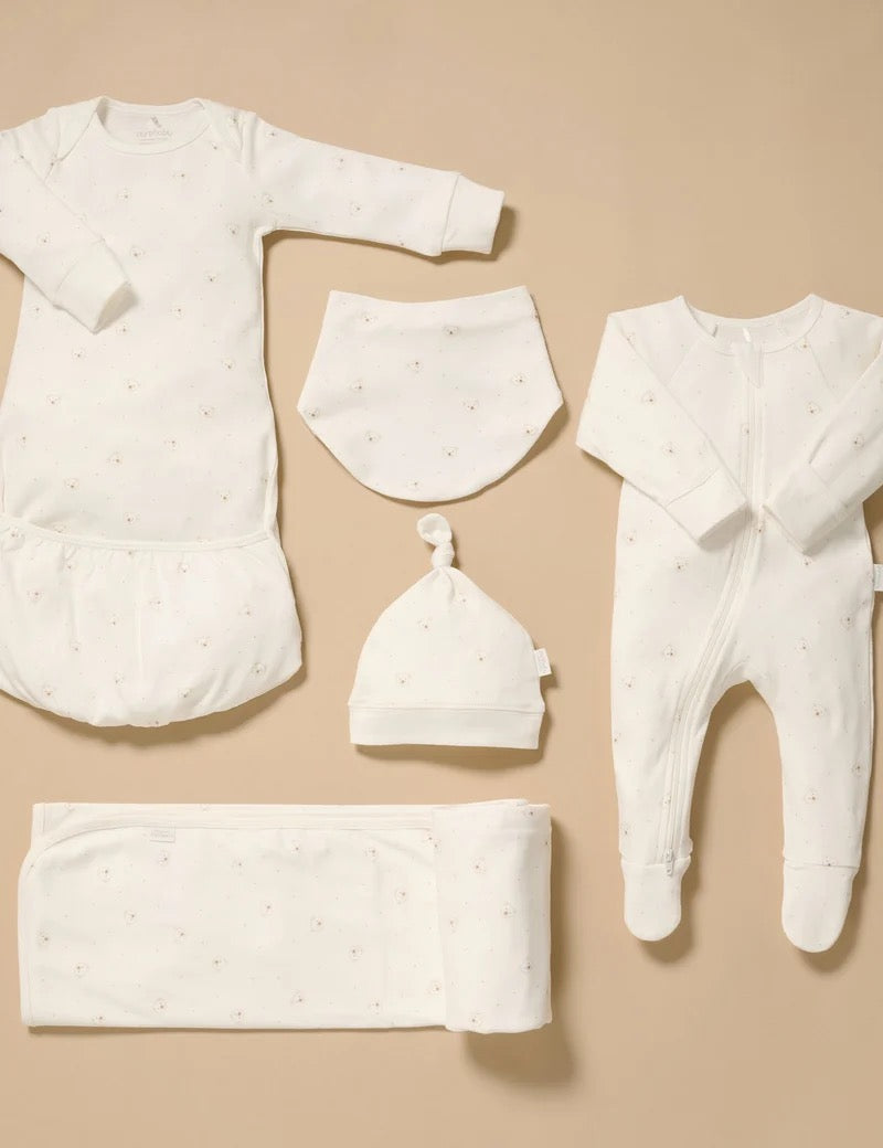 Vanilla Bear Welcome Baby Pack | Purebaby
