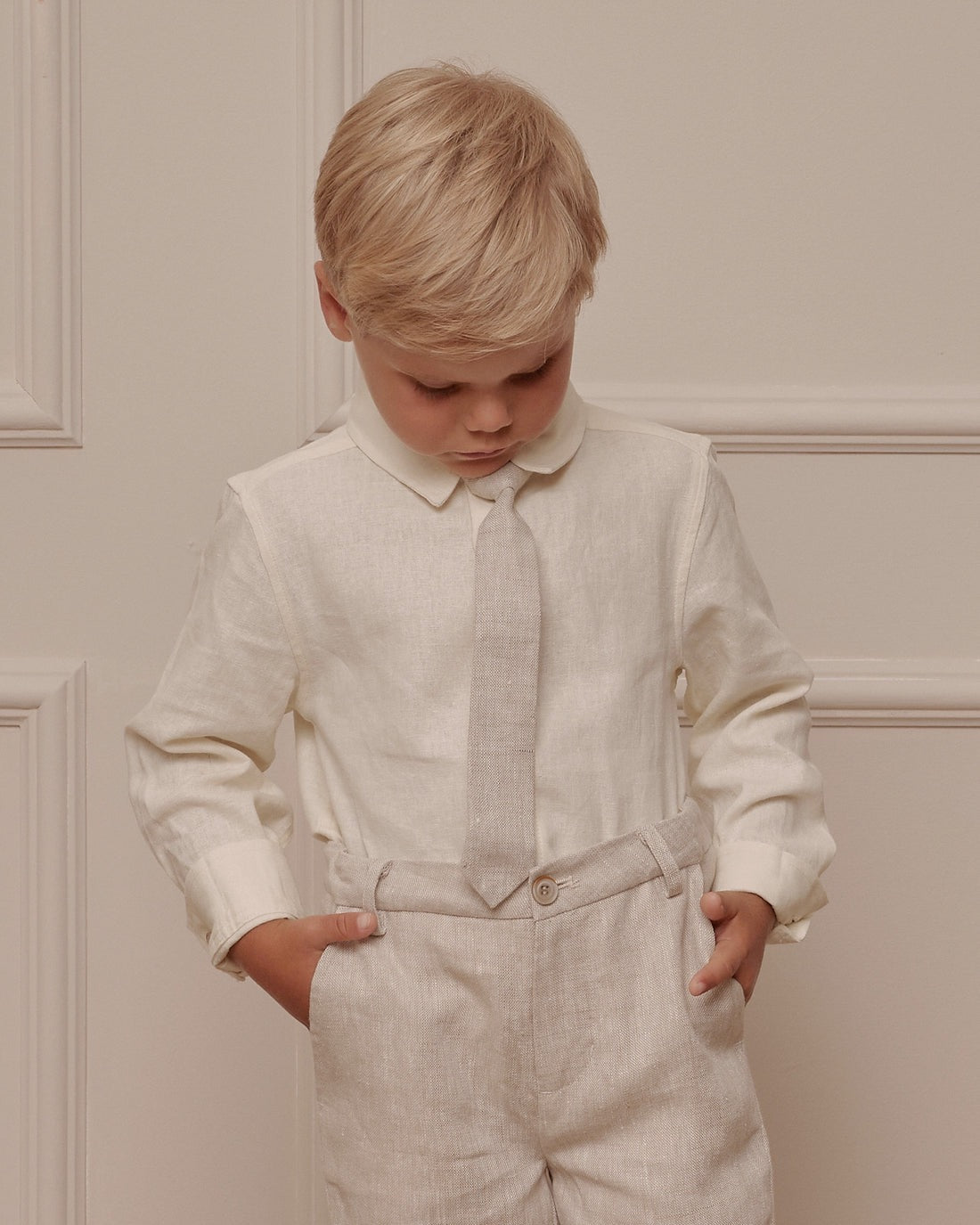 Harrison Button Down | Ivory | Noralee