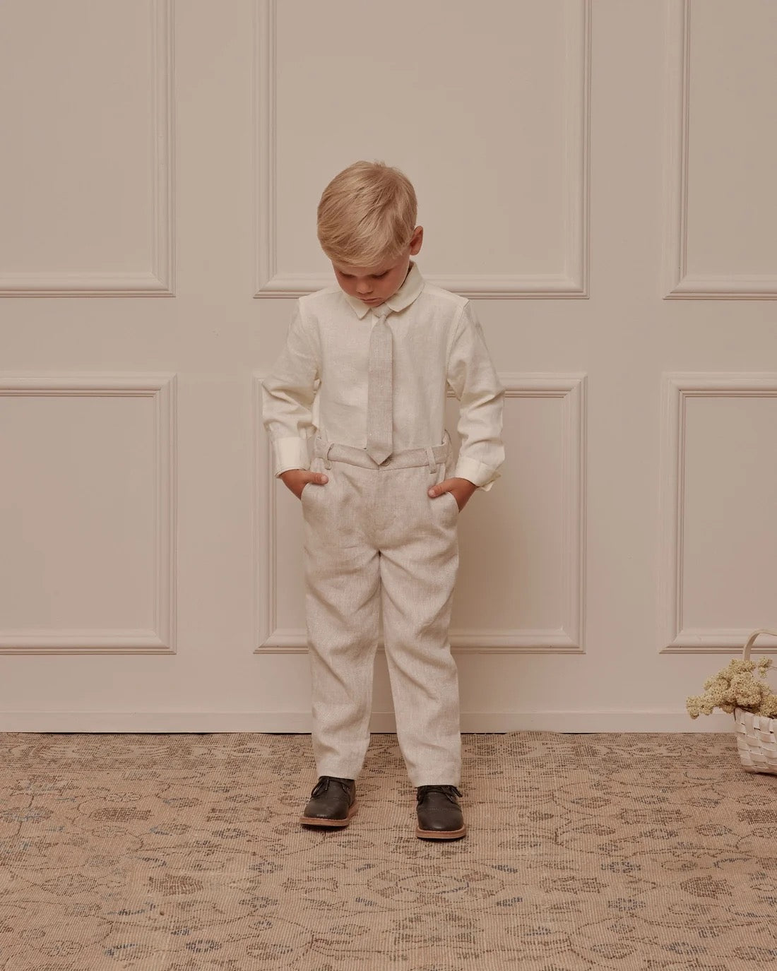 Harrison Button Down | Ivory | Noralee
