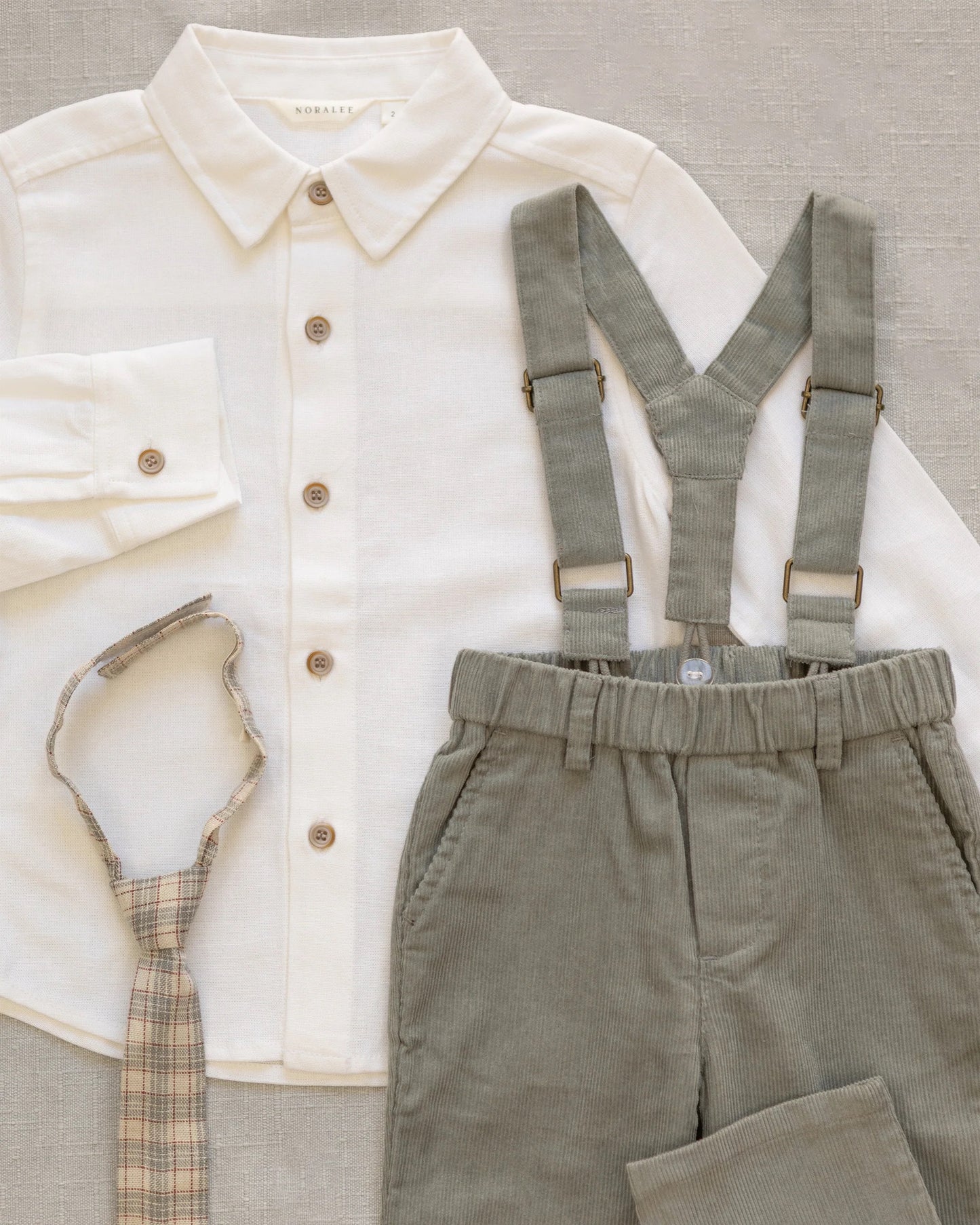 Suspender Pants | Eucalyptus | Noralee