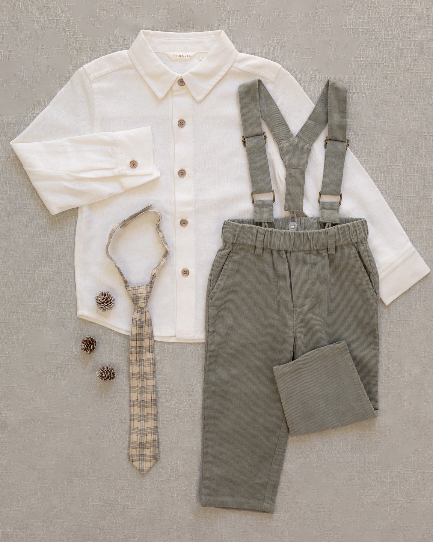 Suspender Pants | Eucalyptus | Noralee