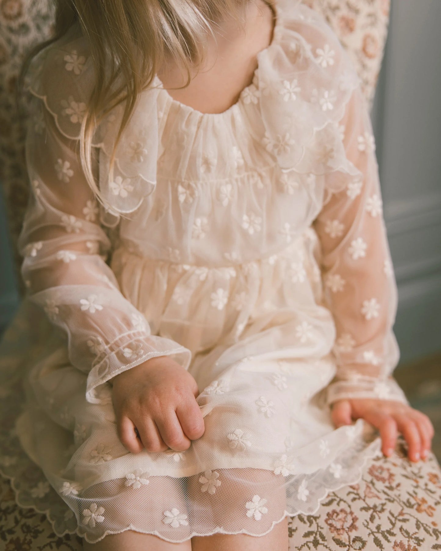 Celine Dress | Embroidered Daisy | Noralee