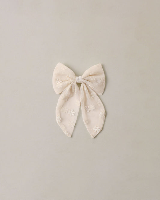 Everly Bow | Embroidered Daisy | Noralee