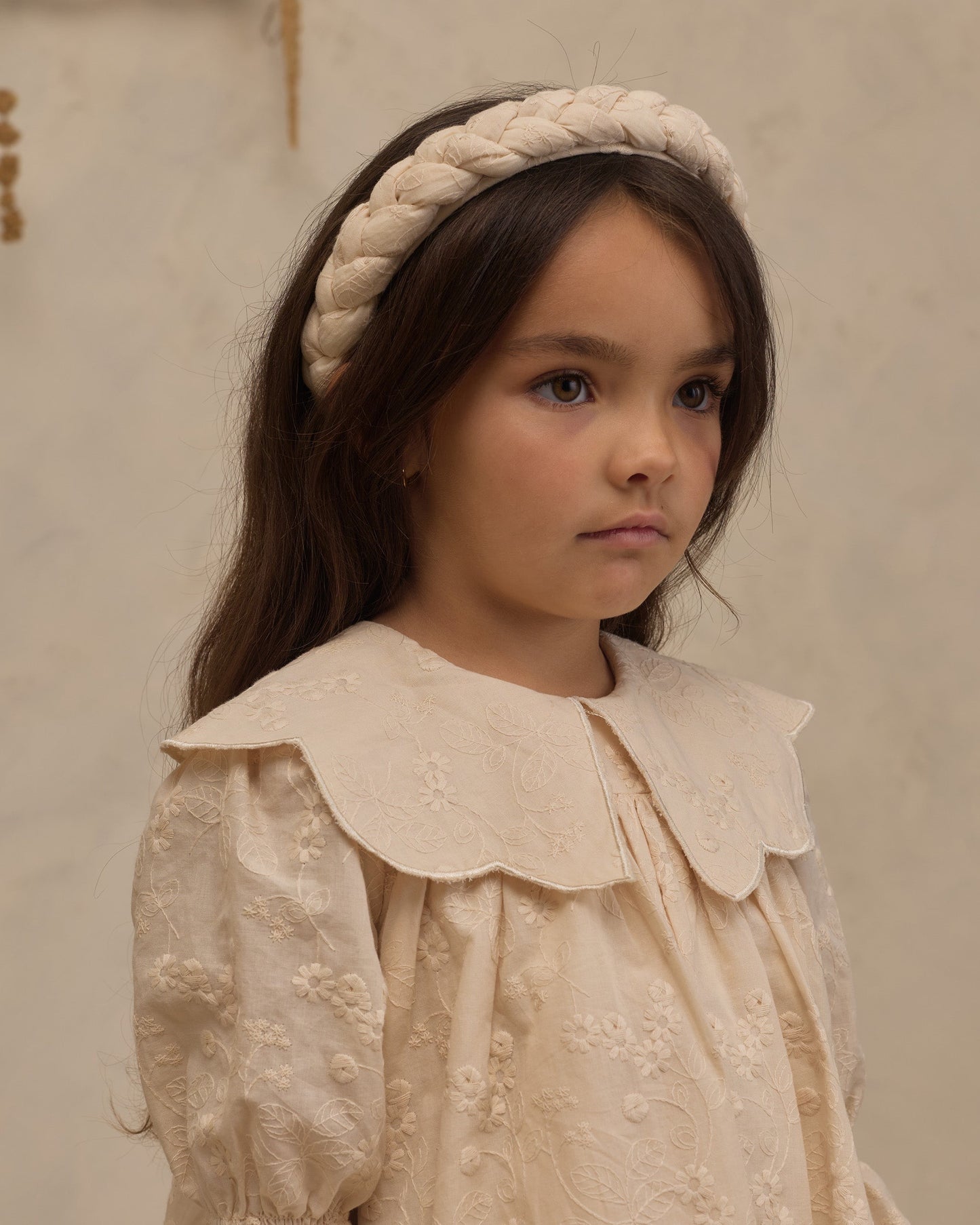 Braided Headband | Embroidered Floral | Noralee