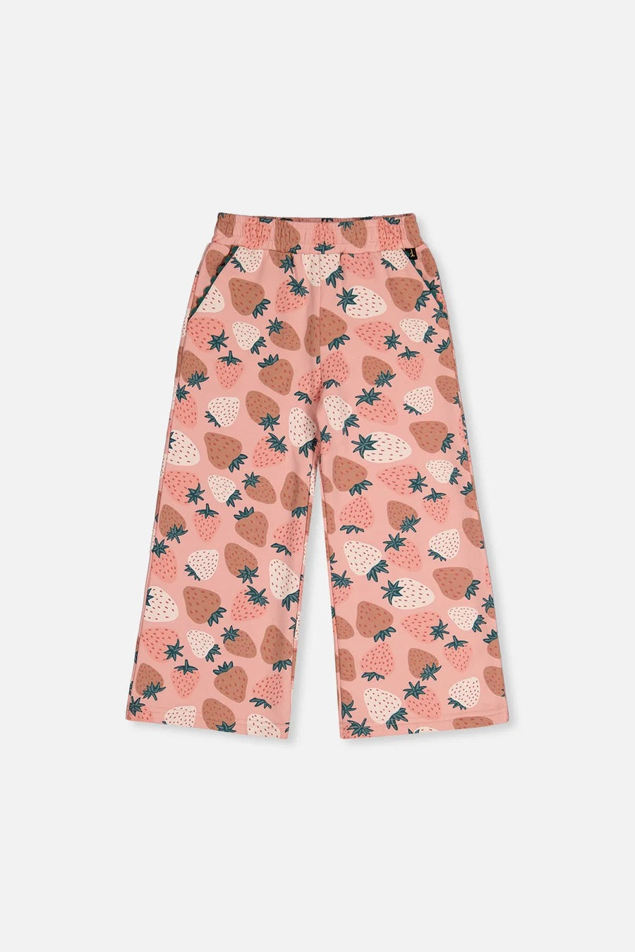 Wide Leg Sweatpants | Pink Strawberry | Deux Par Deux