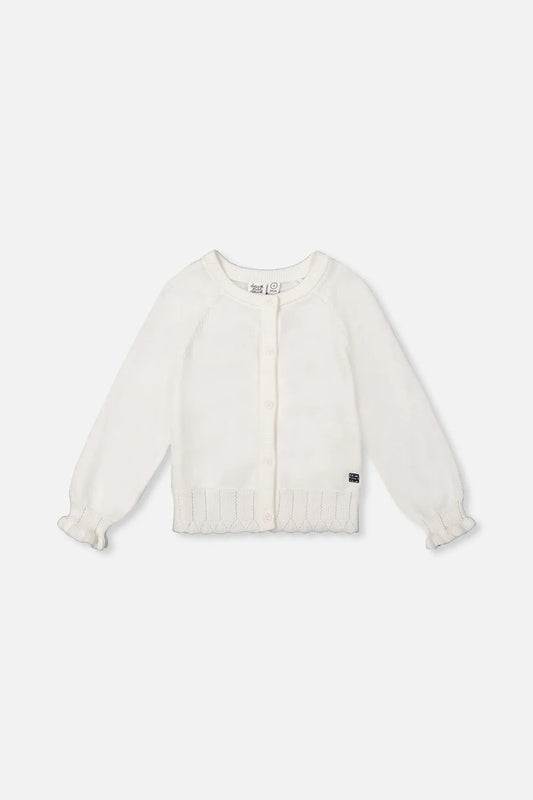 Knit Cardigan | Off-White | Deux Par Deux