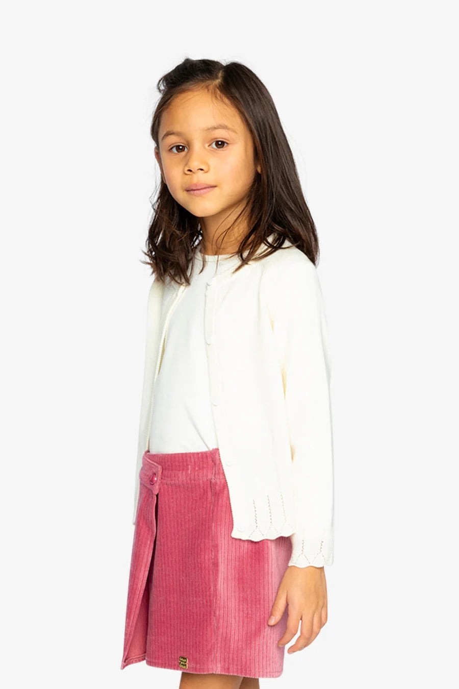 Knit Cardigan | Off-White | Deux Par Deux