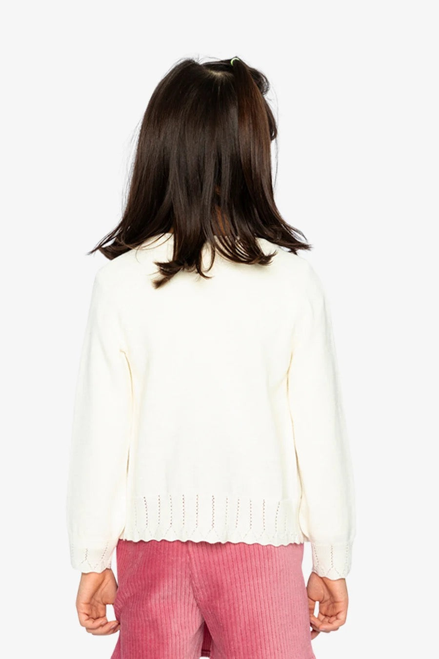 Knit Cardigan | Off-White | Deux Par Deux