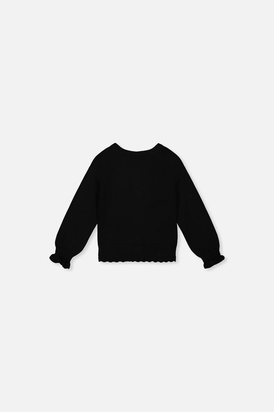 Baby Knit Cardigan | Black | Deux Par Deux