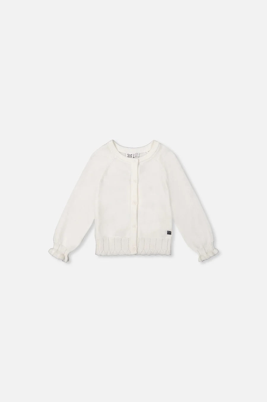 Baby Knit Cardigan | Off-White | Deux Par Deux