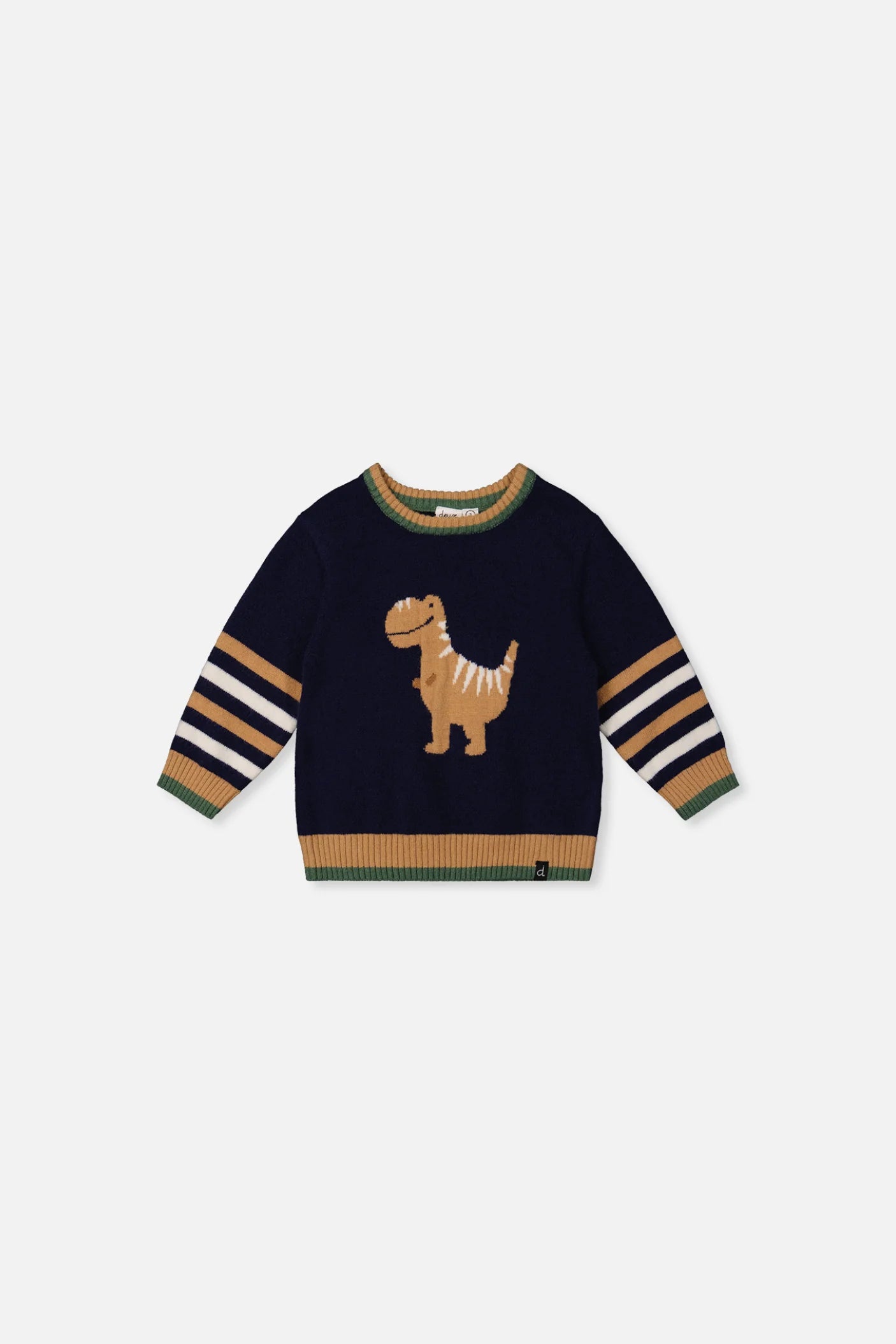 Baby Knit Sweater | Dinosaur | Deux Par Deux