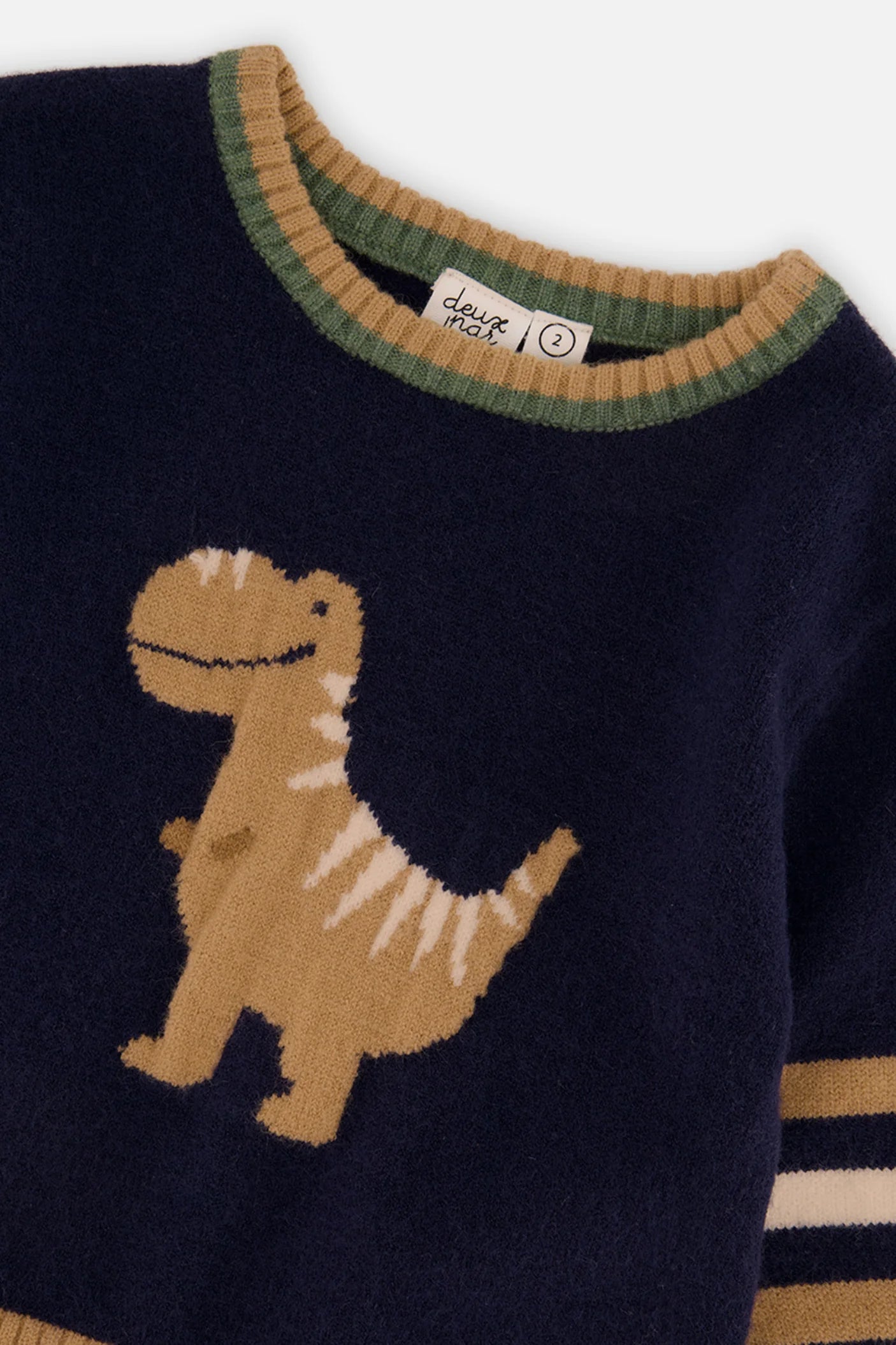 Baby Knit Sweater | Dinosaur | Deux Par Deux