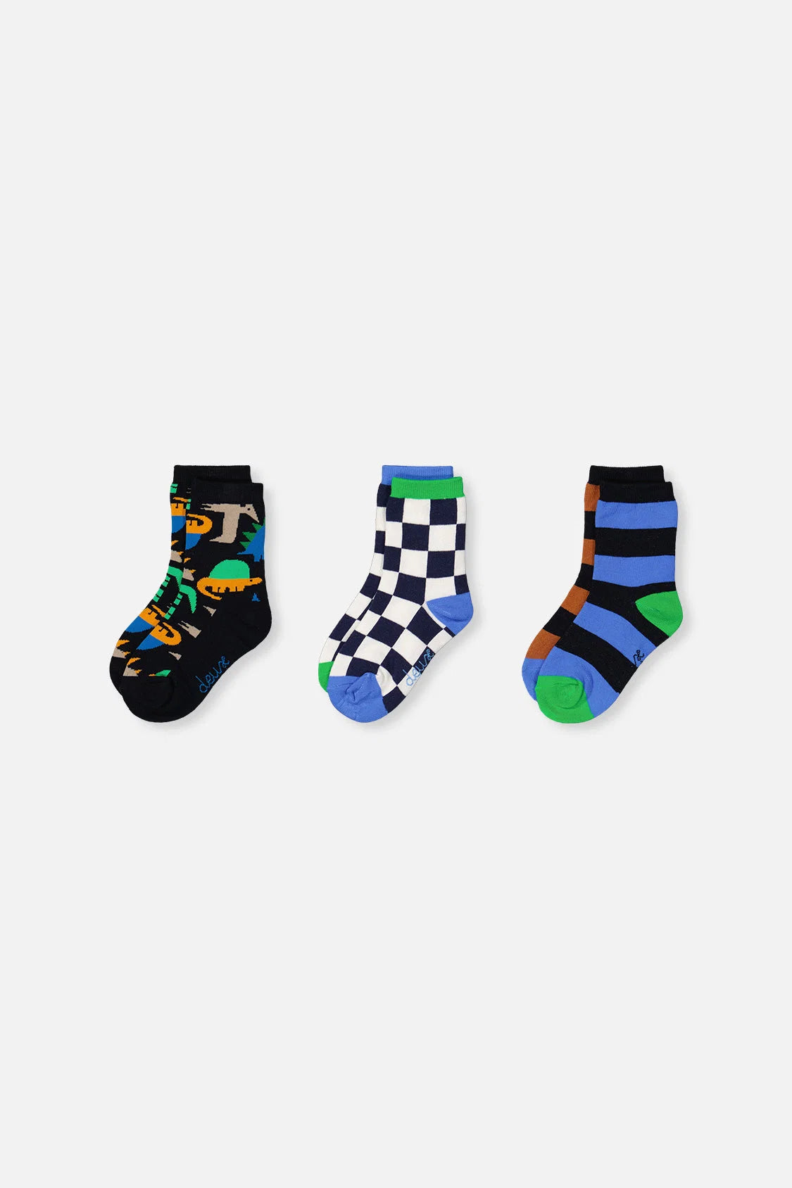 3 Pack Socks | Dark Blue | Deux Par Deux