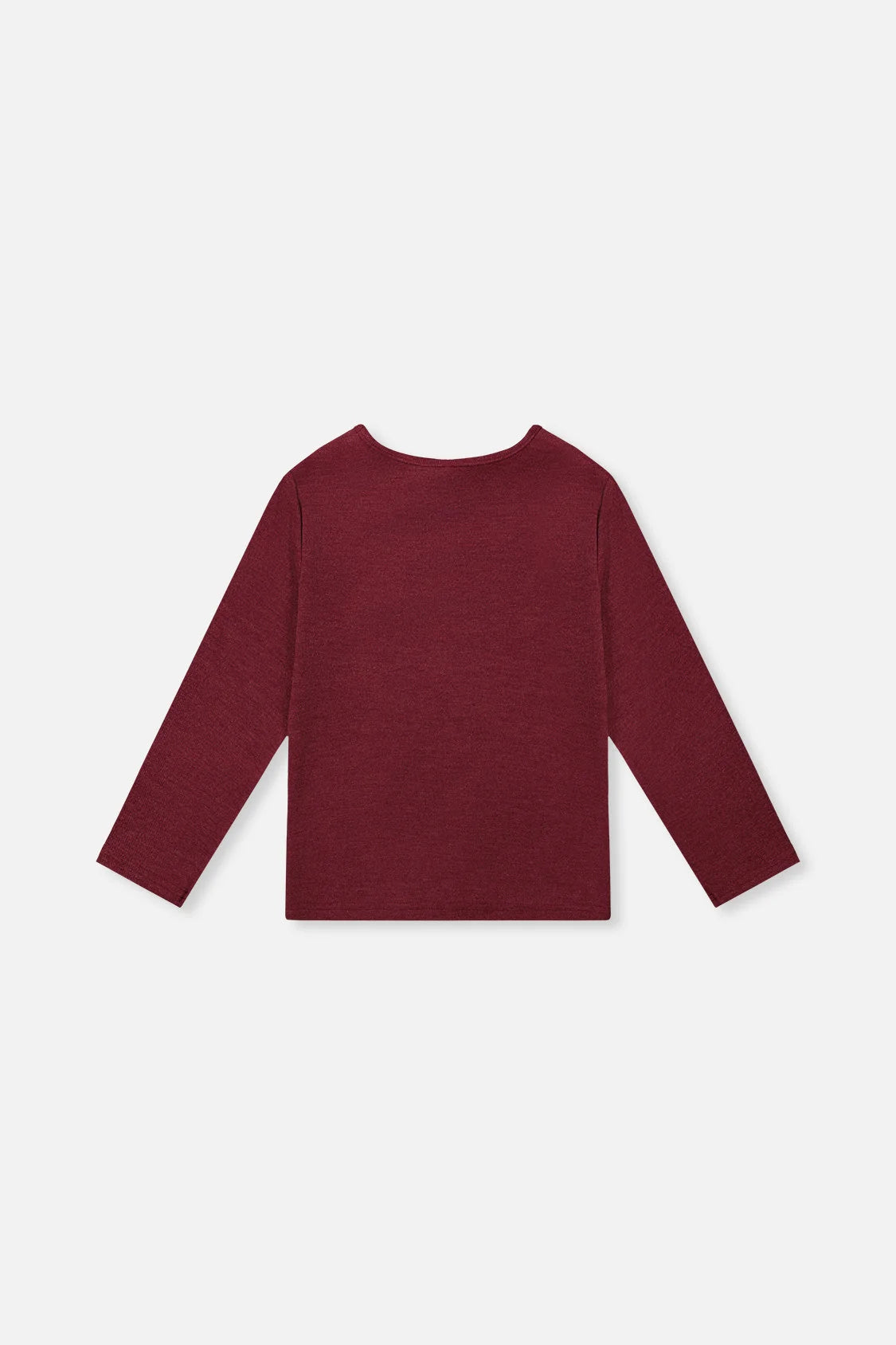 Brushed Rib Crew Neck Top | Reddish-Brown | Deux Par Deux