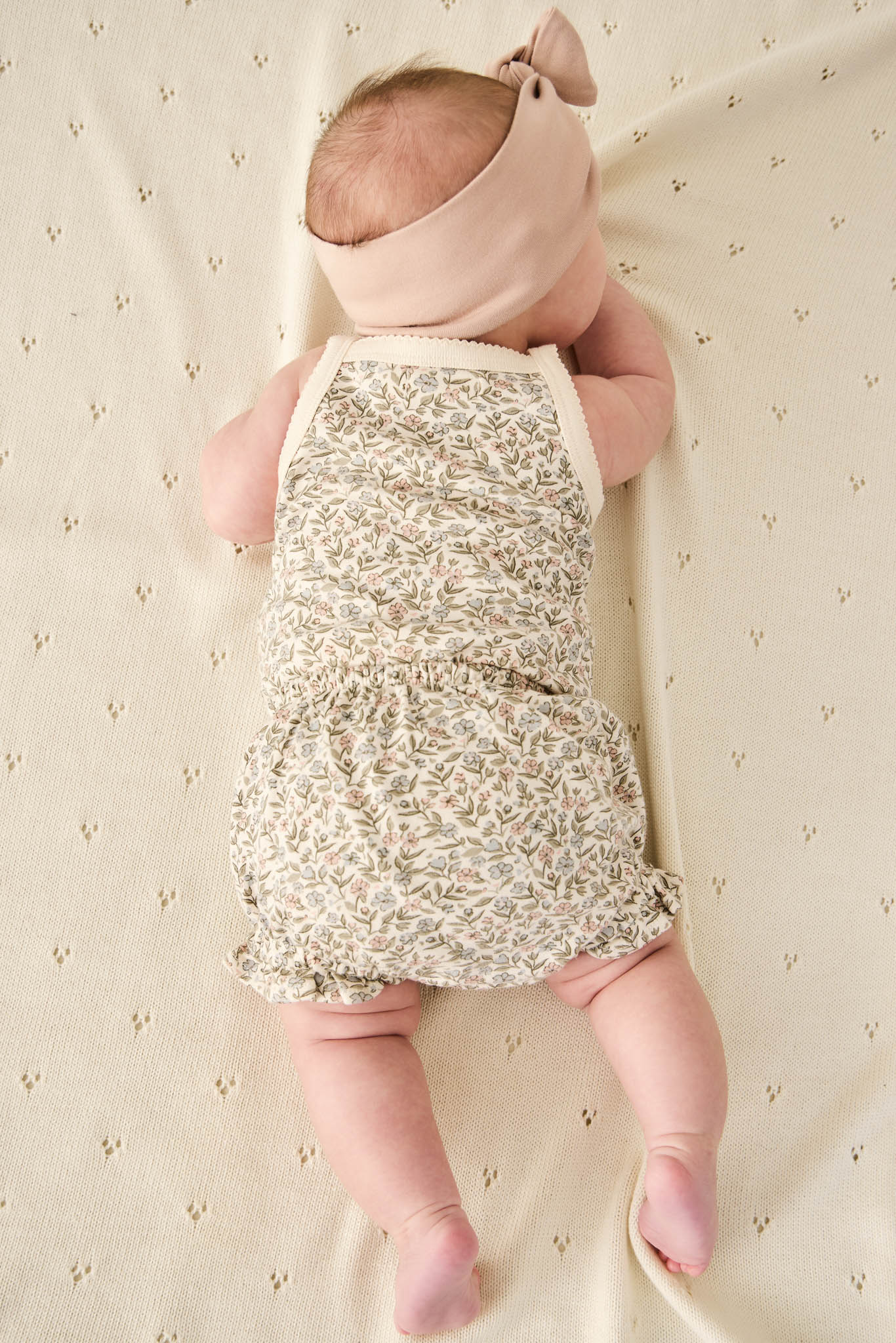 Organic Cotton Frill Bloomer | Ariella Eggnog | Jamie Kay