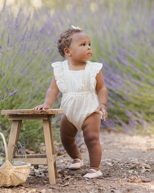 Lucy Romper | Ivory | Noralee