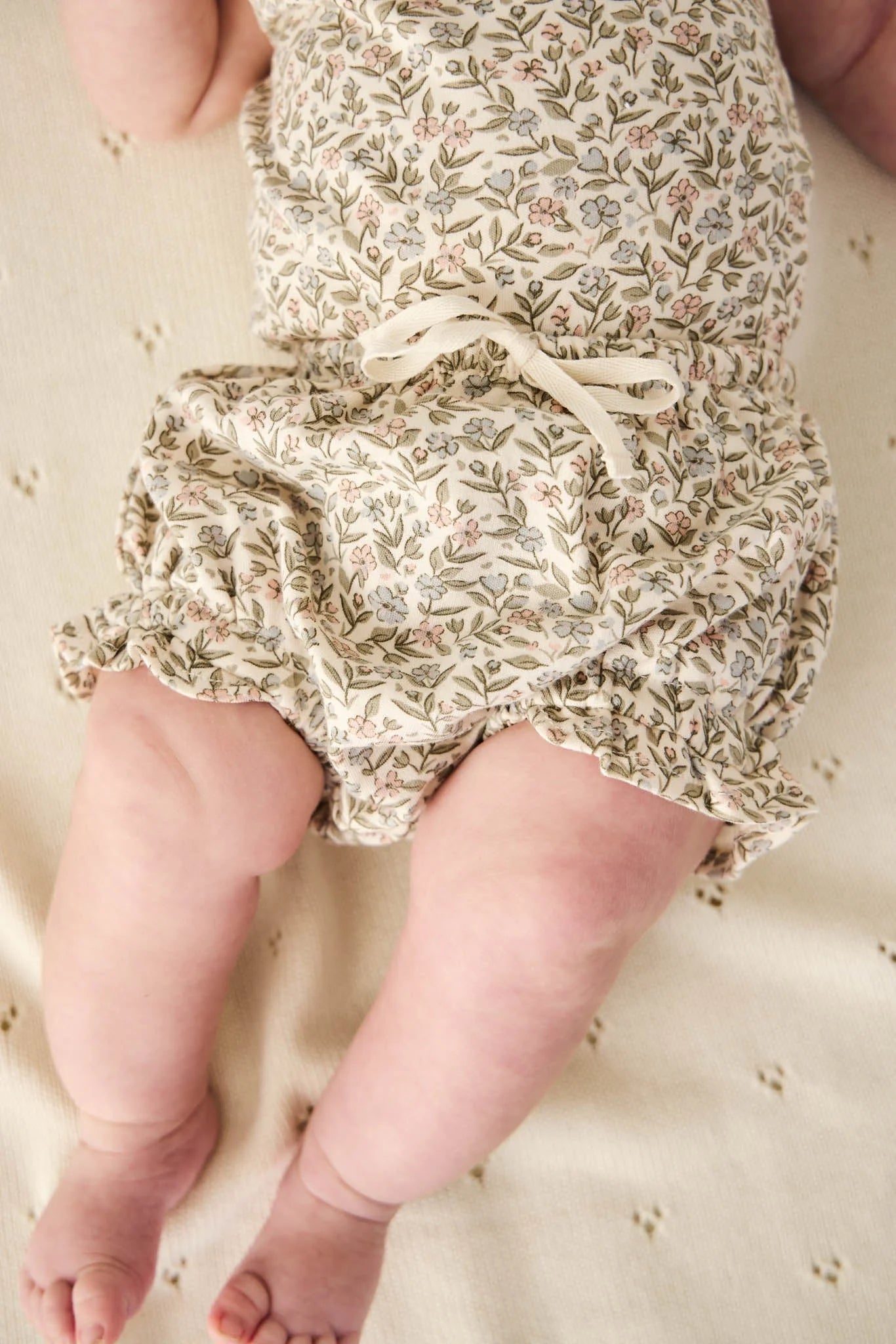 Organic Cotton Frill Bloomer | Ariella Eggnog | Jamie Kay