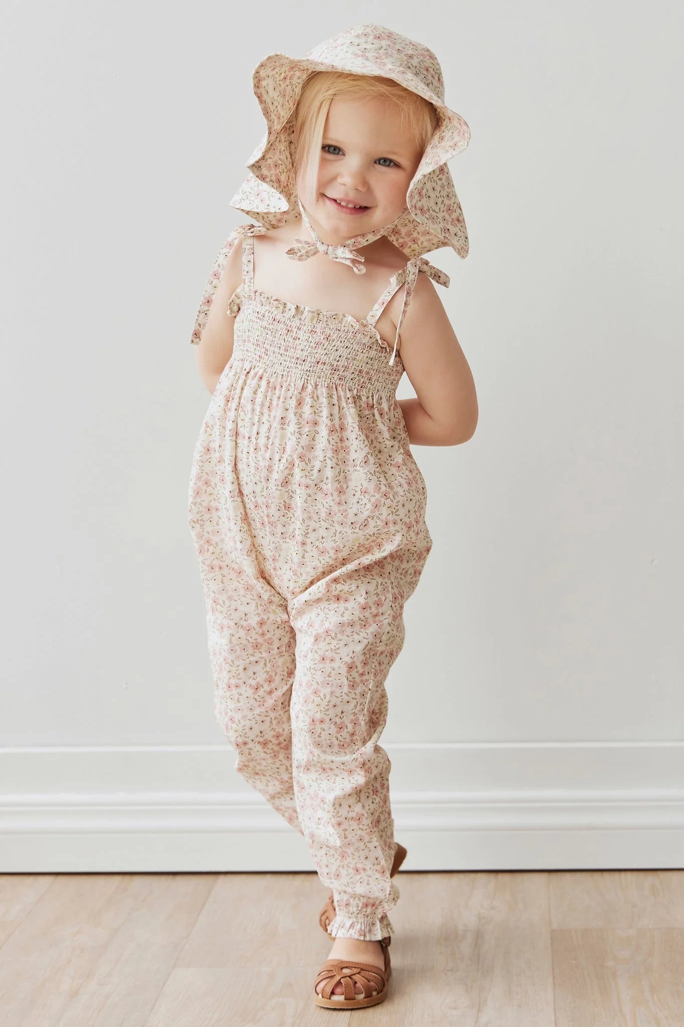 Organic Cotton Summer Playsuit | Jamie Kay | Fifi Floral