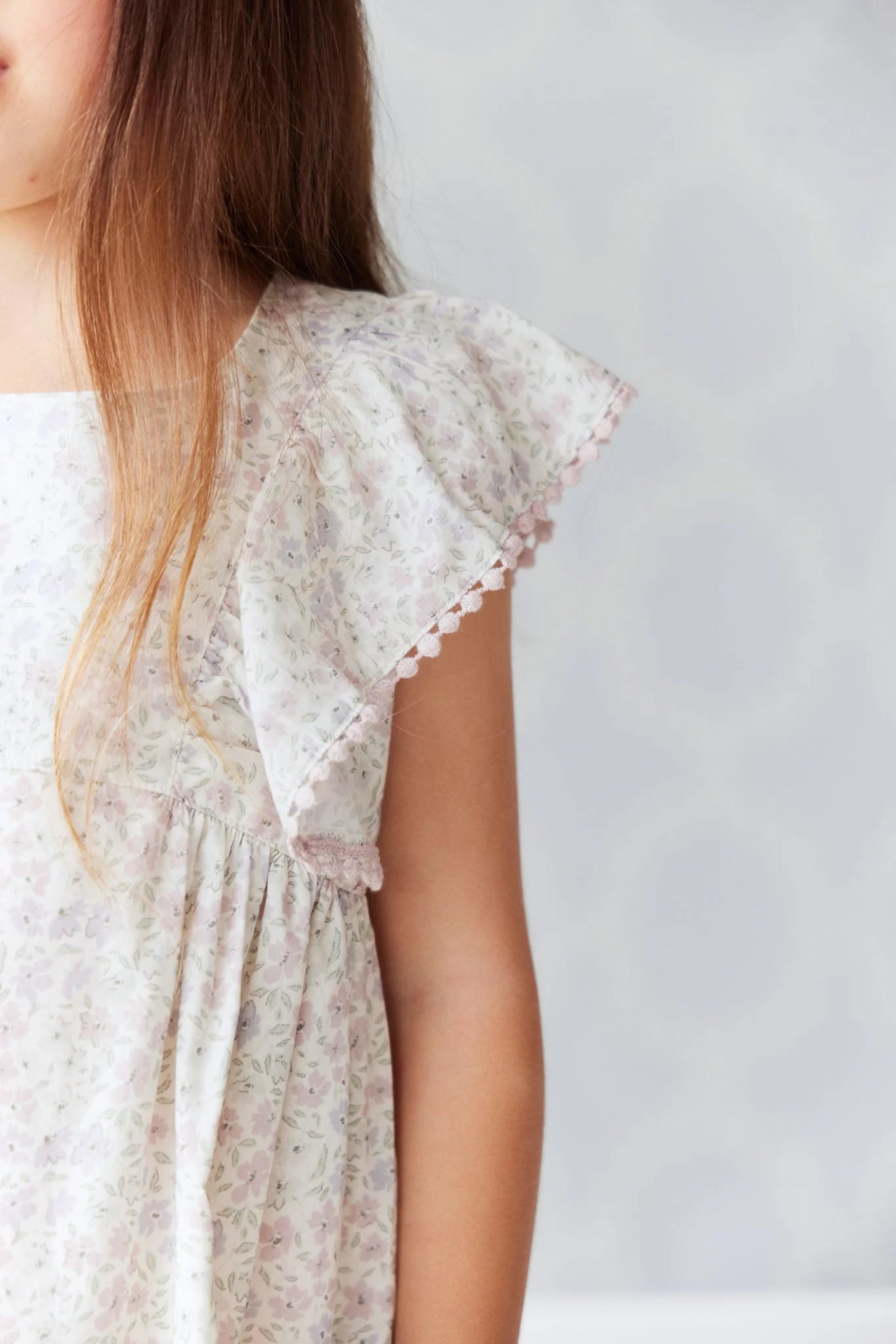 Organic Cotton Gabrielle Dress | Jamie Kay | Fifi Lilac