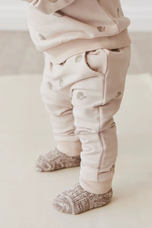 Organic Cotton Morgan Track Pant | Henry Hedgehog Birch | Jamie Kay