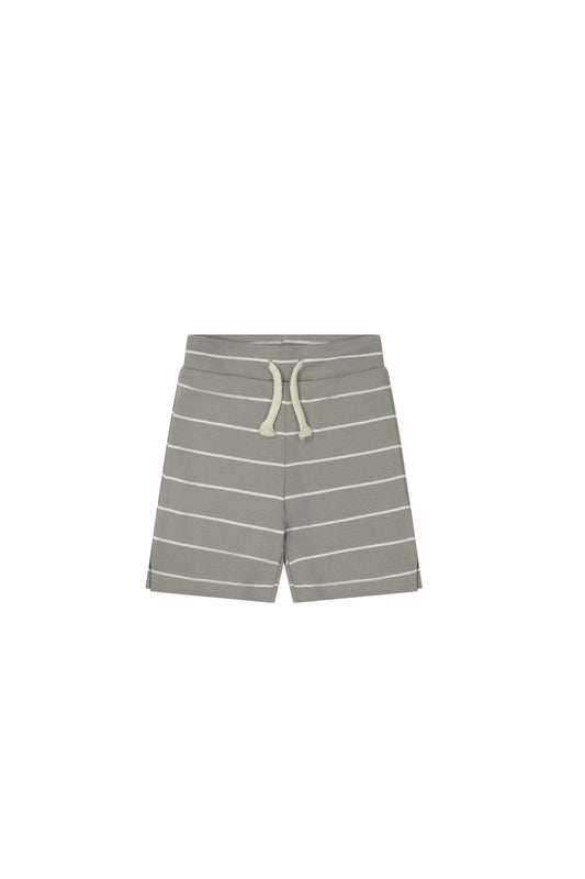 Pima Cotton Marley Short | Jamie Kay | Cobblestone/Cloud Stripe