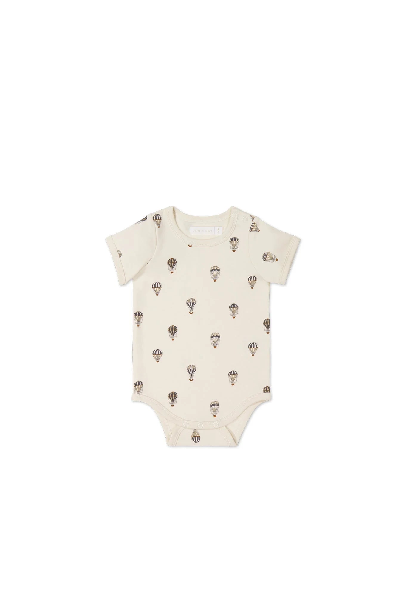 Organic Cotton Hudson Short Sleeve Bodysuit | Montgolfiere Cloud | Jamie Kay