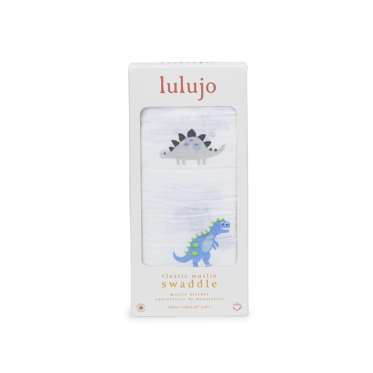 Classic Muslin Blanket XL | Dino | Lulujo