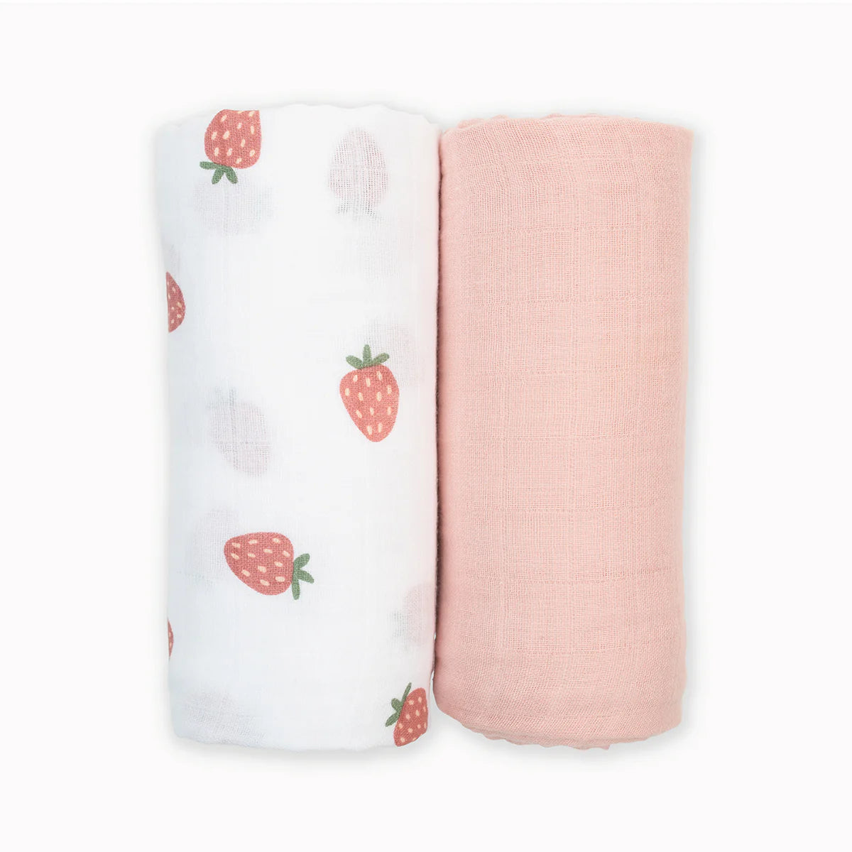 Cotton Swaddle 2 Pack | Strawberry & Ballet Slipper | Lulujo