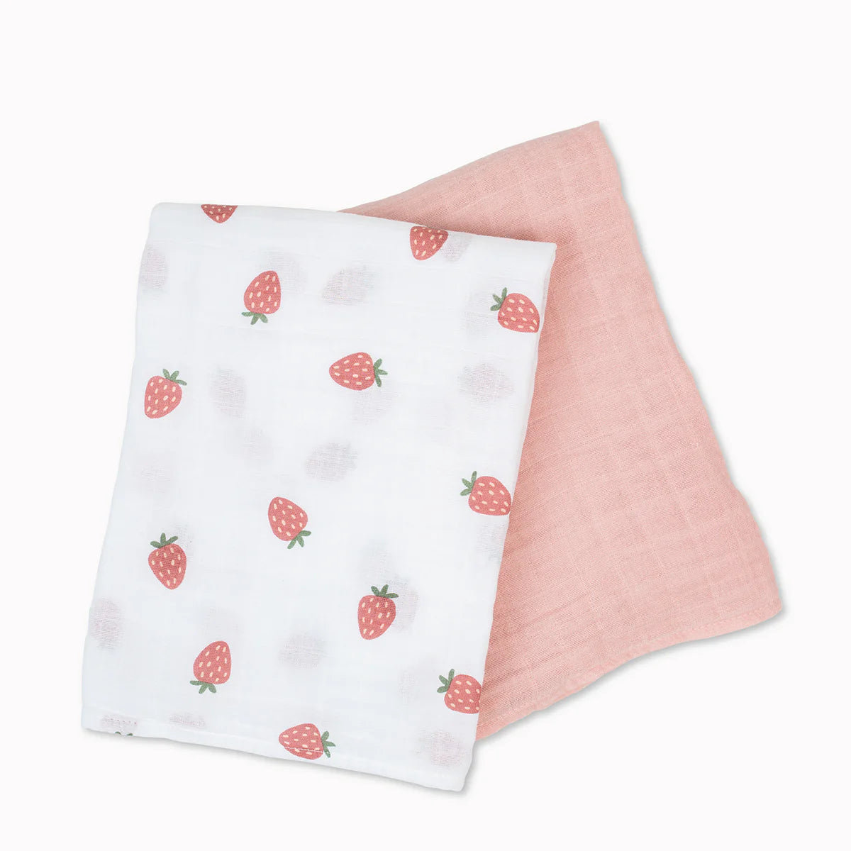 Cotton Swaddle 2 Pack | Strawberry & Ballet Slipper | Lulujo