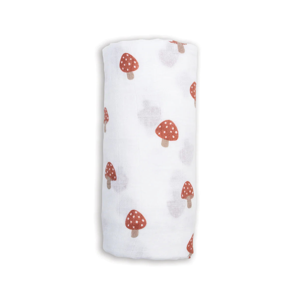 Cotton Muslin Swaddle | Mushroom | Lulujo