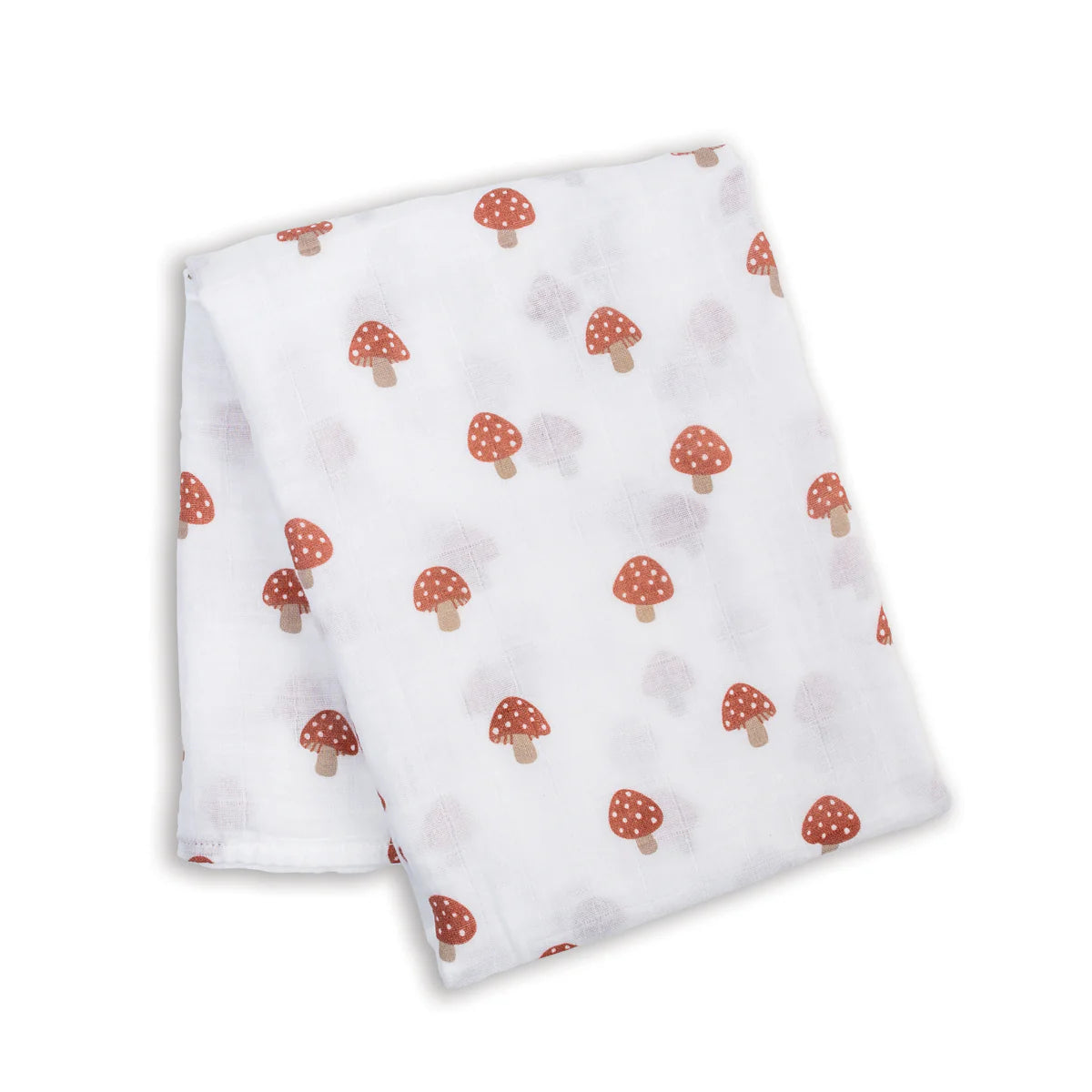 Cotton Muslin Swaddle | Mushroom | Lulujo