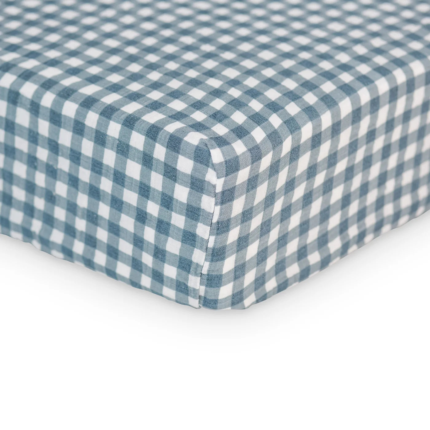 Crib Sheet - Boho - Navy Gingham