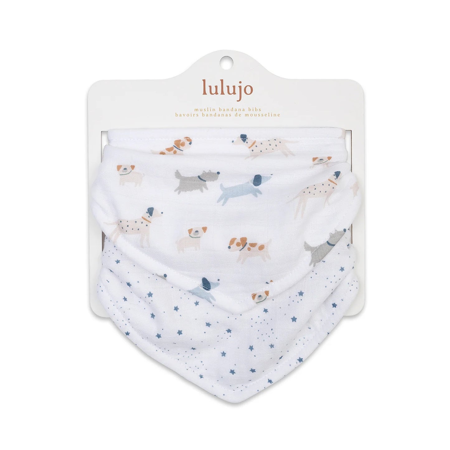 Bandana Bibs | Puppies & Stars | Lulujo