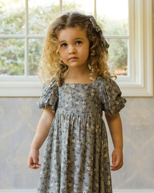 Augusta Dress | French Blue Floral | Noralee