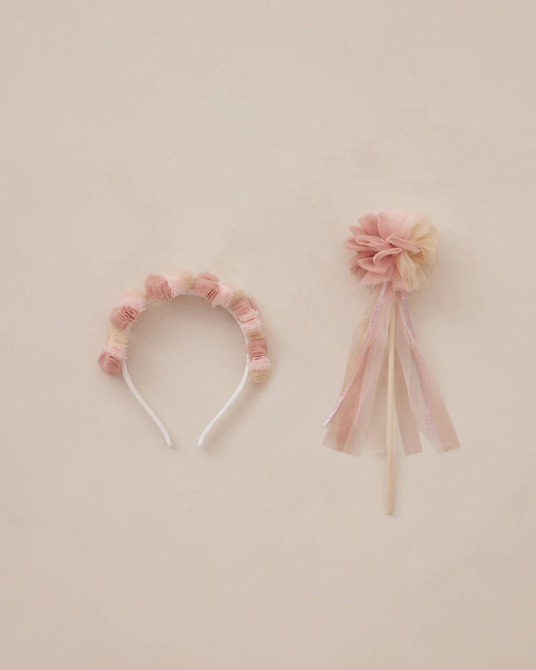 Pom Pom Crown + Wand | Pink Ombre | Noralee