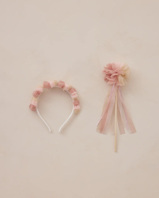 Pom Pom Crown + Wand | Pink Ombre | Noralee