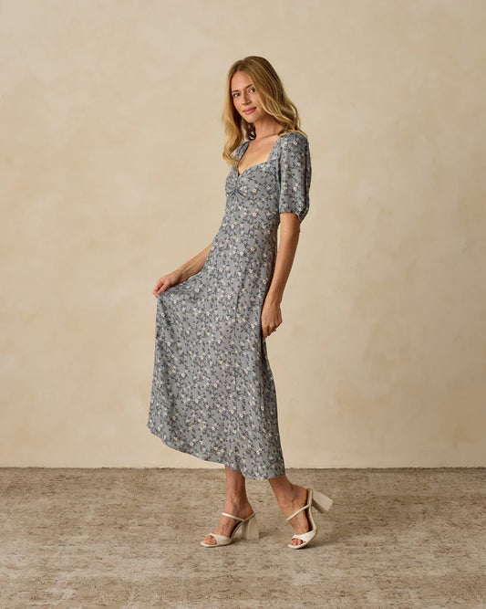 Violet Dress | French Blue Floral | Noralee