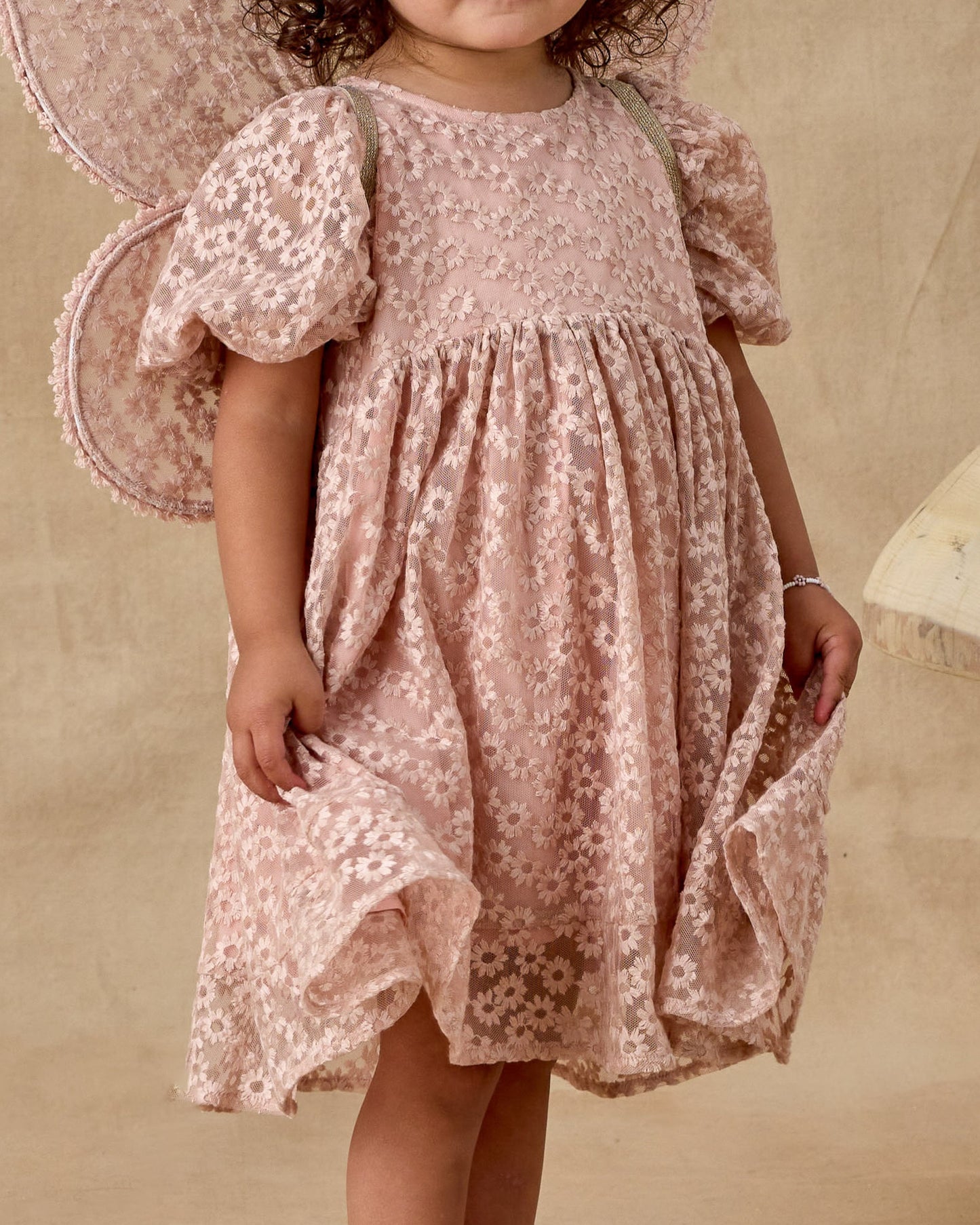 Luna Dress | Rose Embroidered Daisy | Noralee