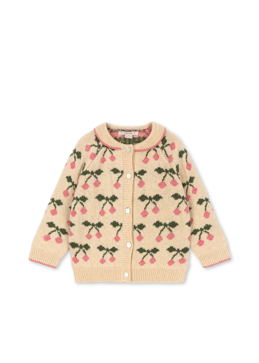 Belou Collar Cardigan | Cherry | Konges Sloejd