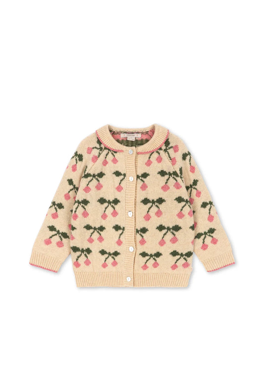 Belou Collar Cardigan | Cherry | Konges Sloejd